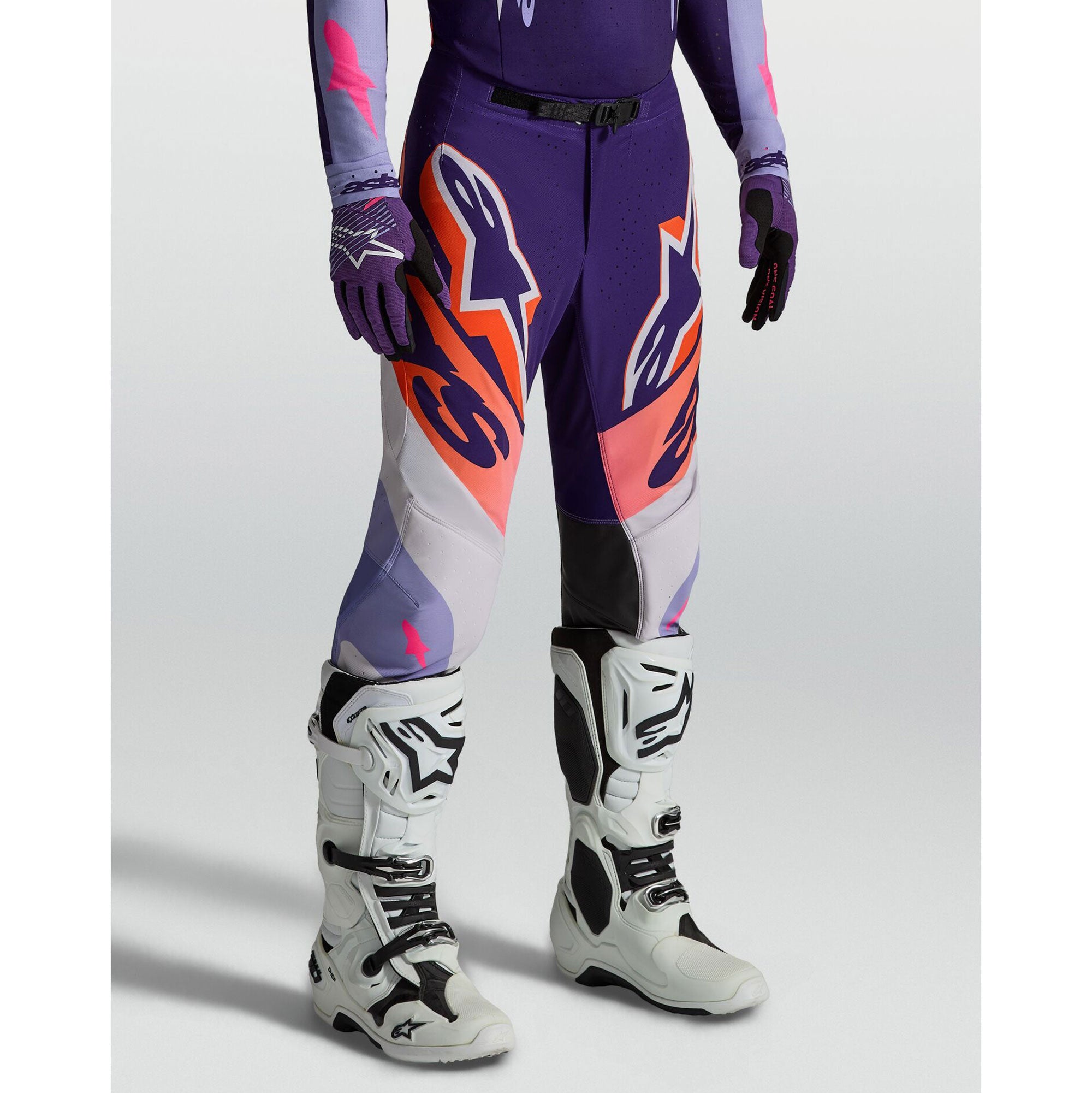 Alpinestars SuperTech DYNA MX Kit Deal (Light Violet/Deep Purple/Pink Fluo)