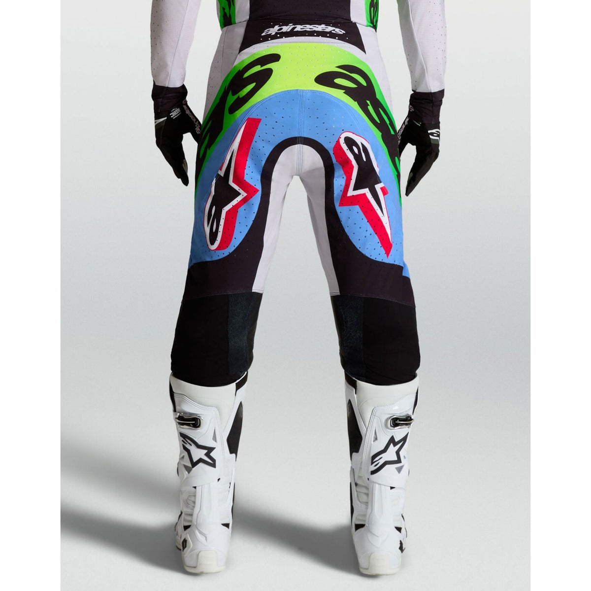 Alpinestars Supertech DYNA MX Pants (Light Lilac/Green Fluo/Black)