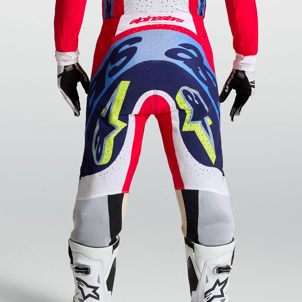 Alpinestars SuperTech DYNA MX Kit Deal (Fire Red/White/Navy Blue)