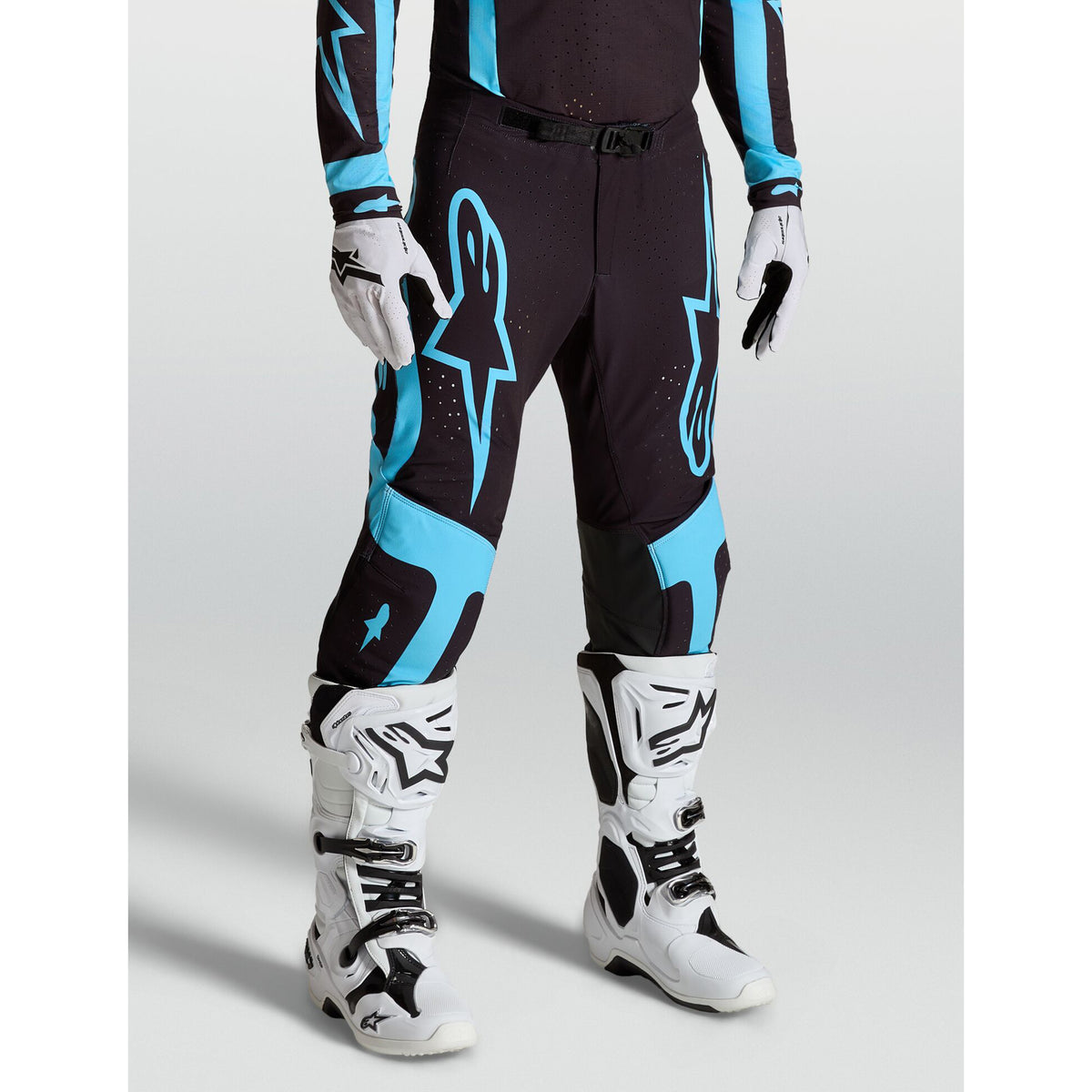 Alpinestars SuperTech VESTA Gear Set (Black/Turquoise)