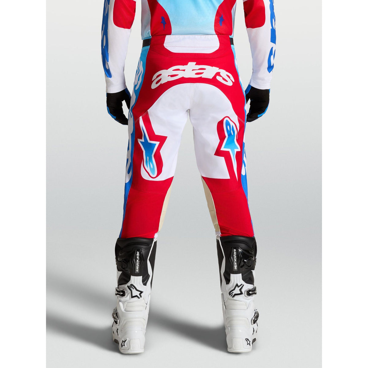 Alpinestars Racer HUNT MX Pants (White/Fire Red/Ucla Blue)