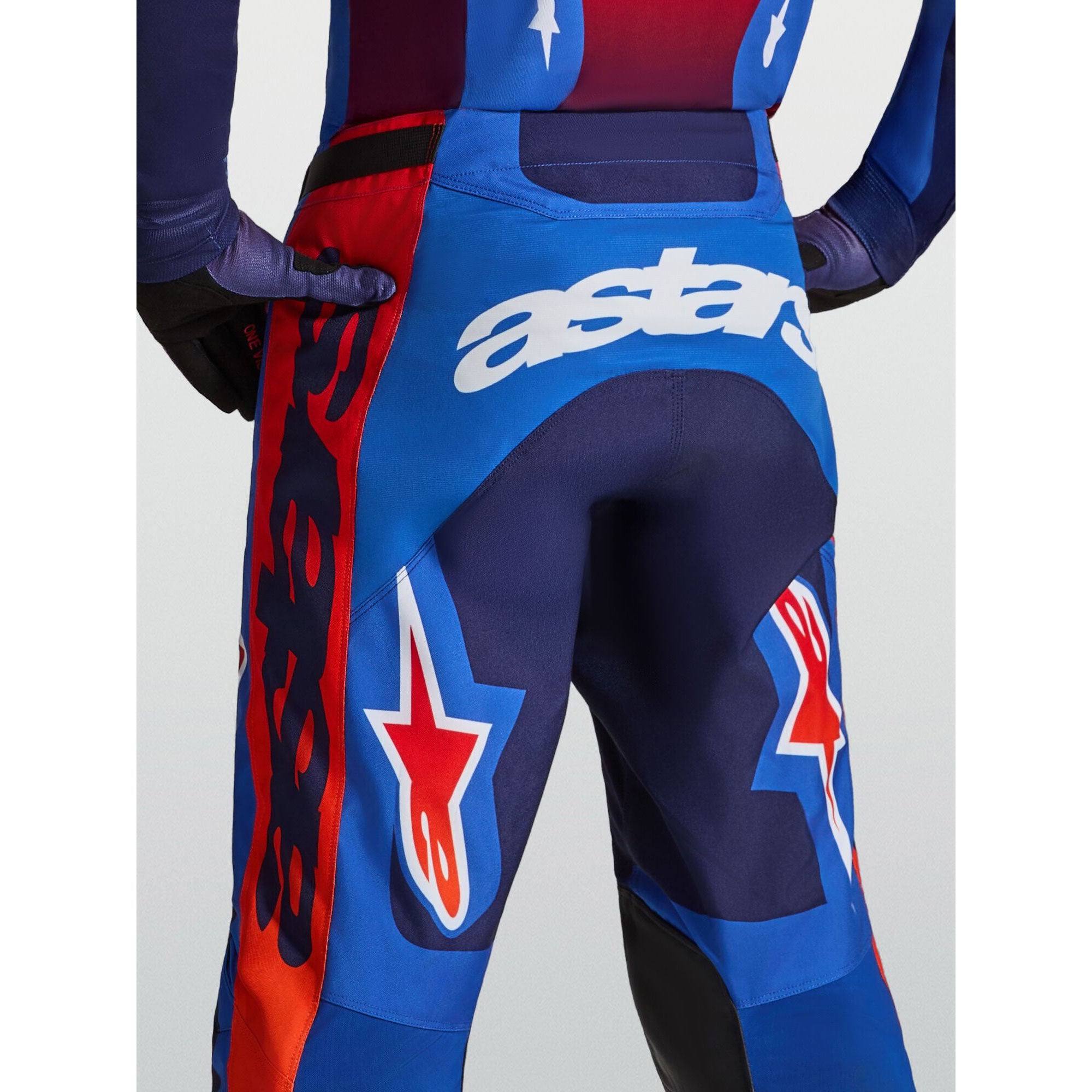 Alpinestars Racer HUNT MX Kit Deal (Strong Blue/Deep Blue/Fire Red)