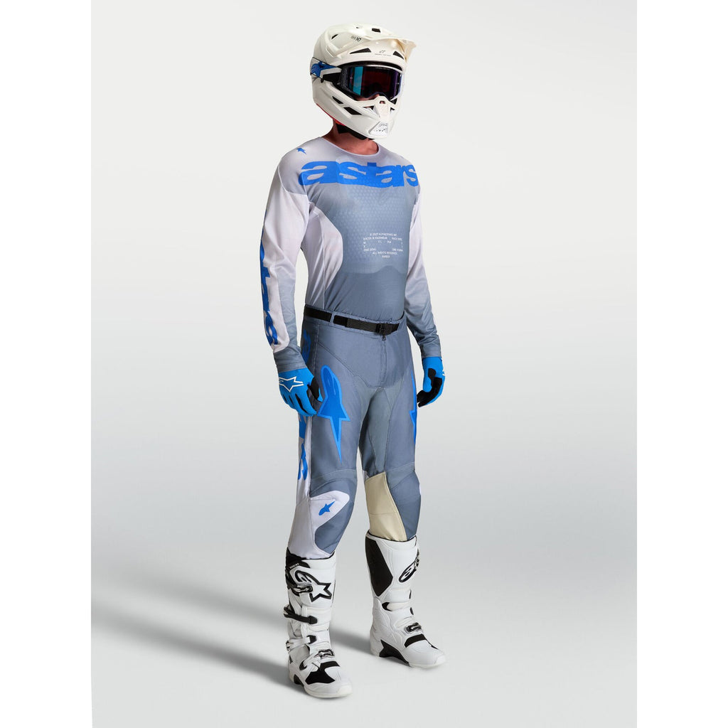 Alpinestars Racer AMBER MX Pants (Ash Gray/Light Lilac/Ucla Blue)
