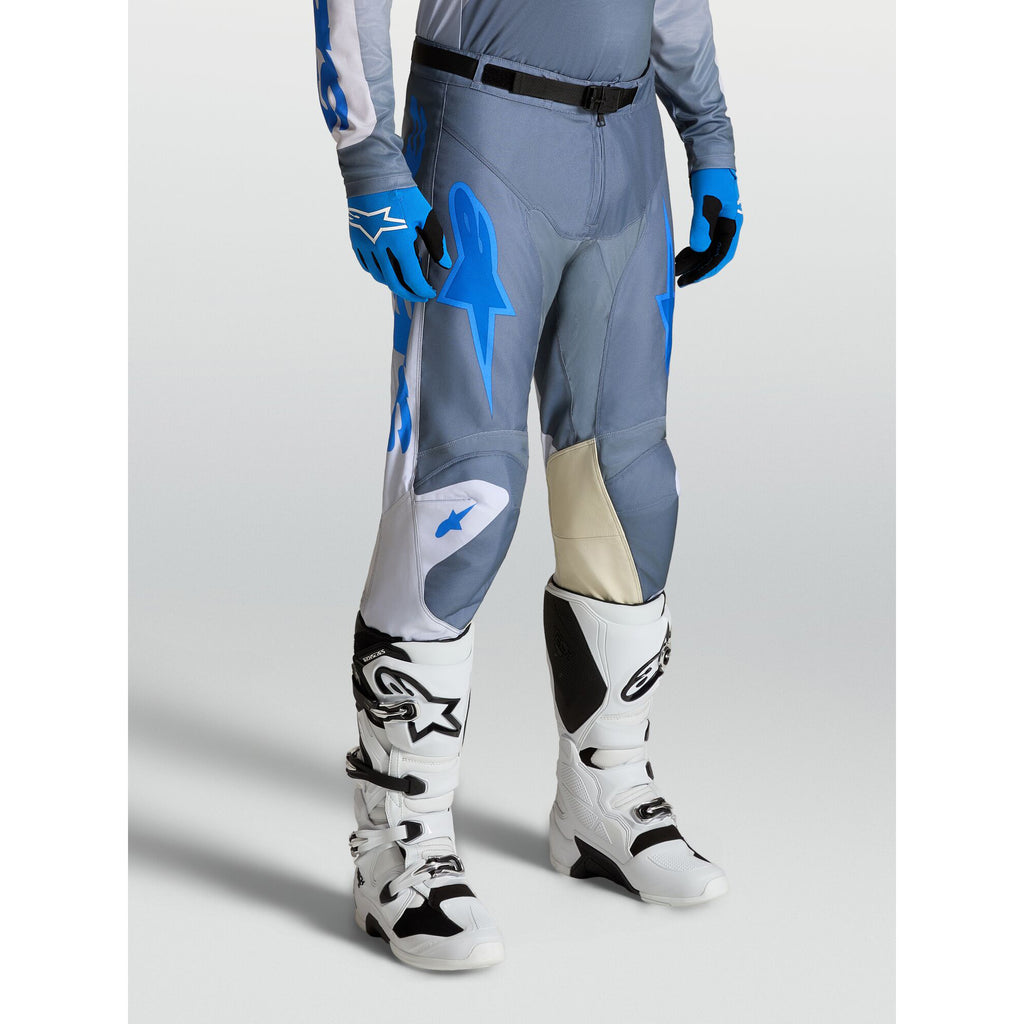 Alpinestars Racer AMBER MX Gear Set (Ash Gray/Light Lilac/Ucla Blue)