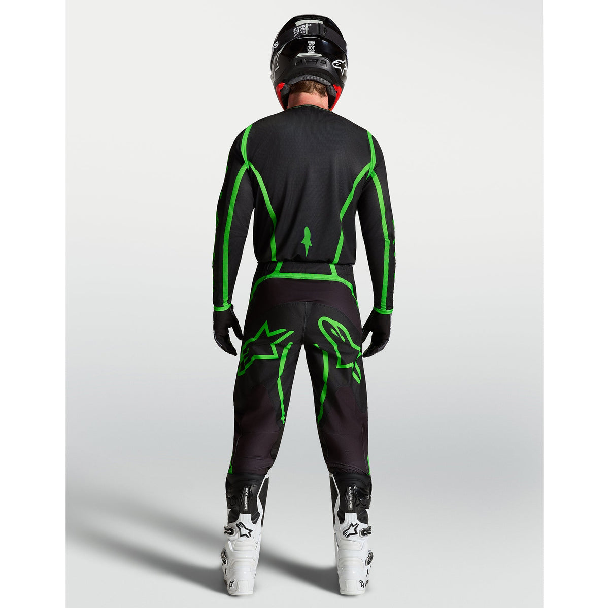 Alpinestars Fluid APEX V2 MX Pants (Black/Green Fluo)