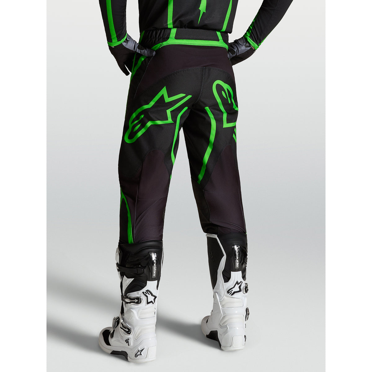 Alpinestars Fluid APEX V2 MX Gear Set (Black/Fluo Green)