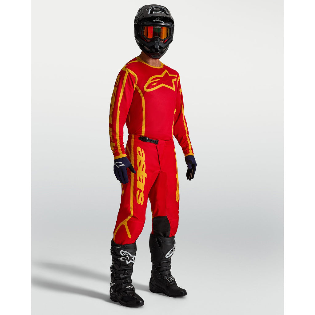 Alpinestars Fluid APEX V2 MX Pants (Fire Red/Gold)