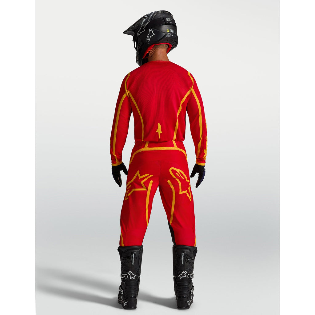 Alpinestars Fluid APEX V2 MX Pants (Fire Red/Gold)