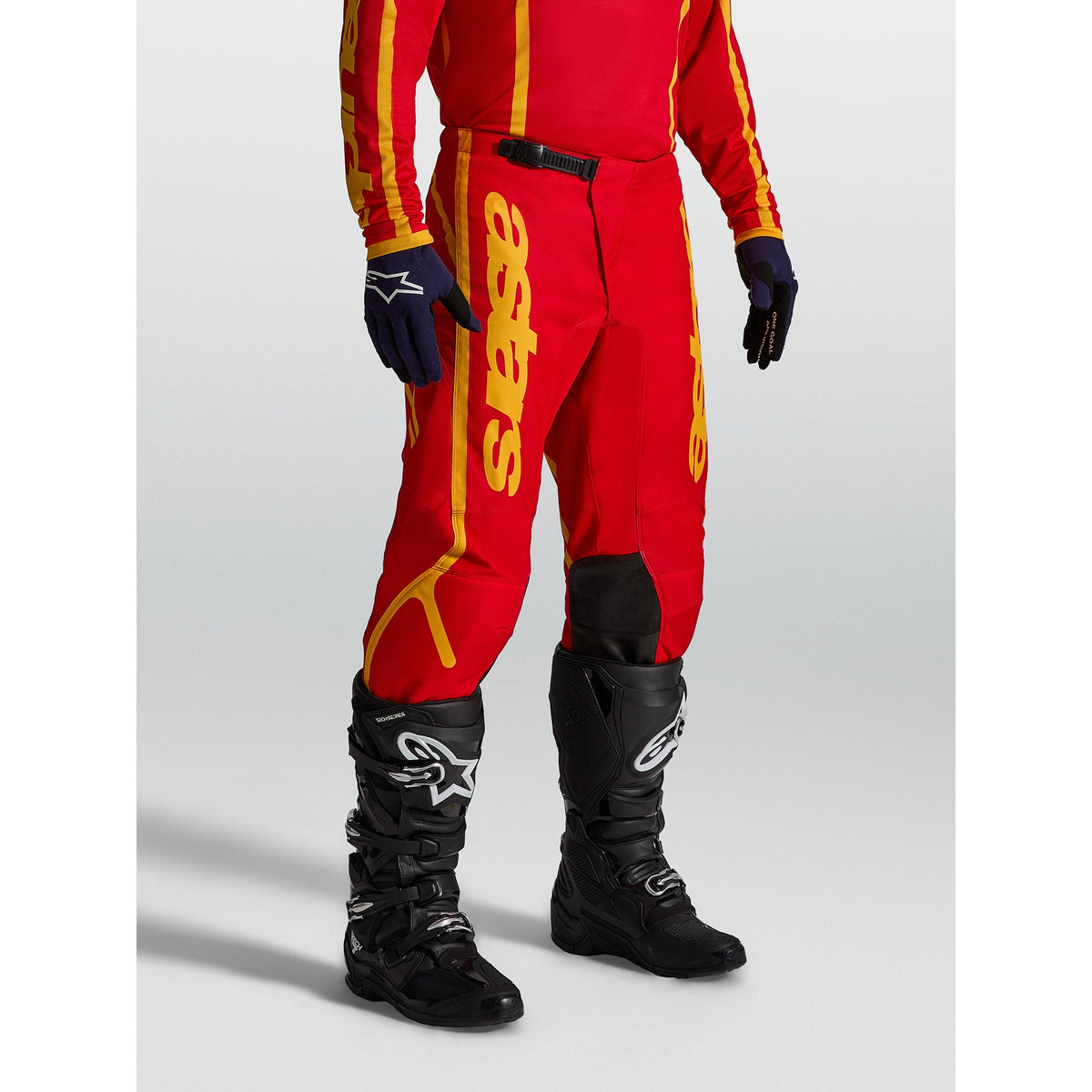 Alpinestars Fluid APEX V2 MX Pants (Fire Red/Gold)