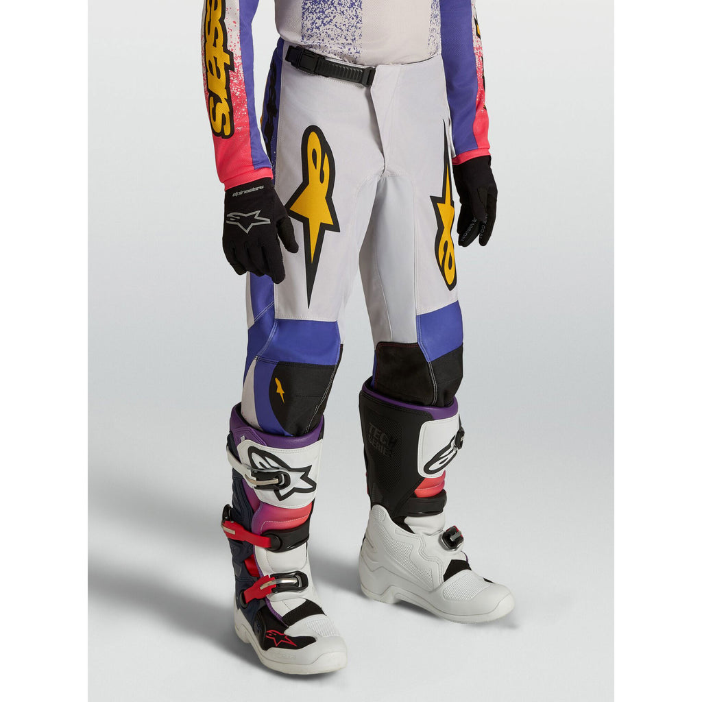 Alpinestars Youth Fluid DRAG MX Kit Deal (Light Lilac/Blue Iris/Gold)