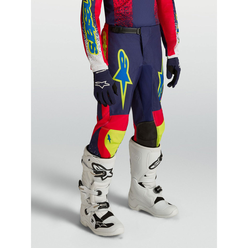 Alpinestars Youth Fluid DRAG MX Kit Deal (Blue Navy/Fire Red/White)