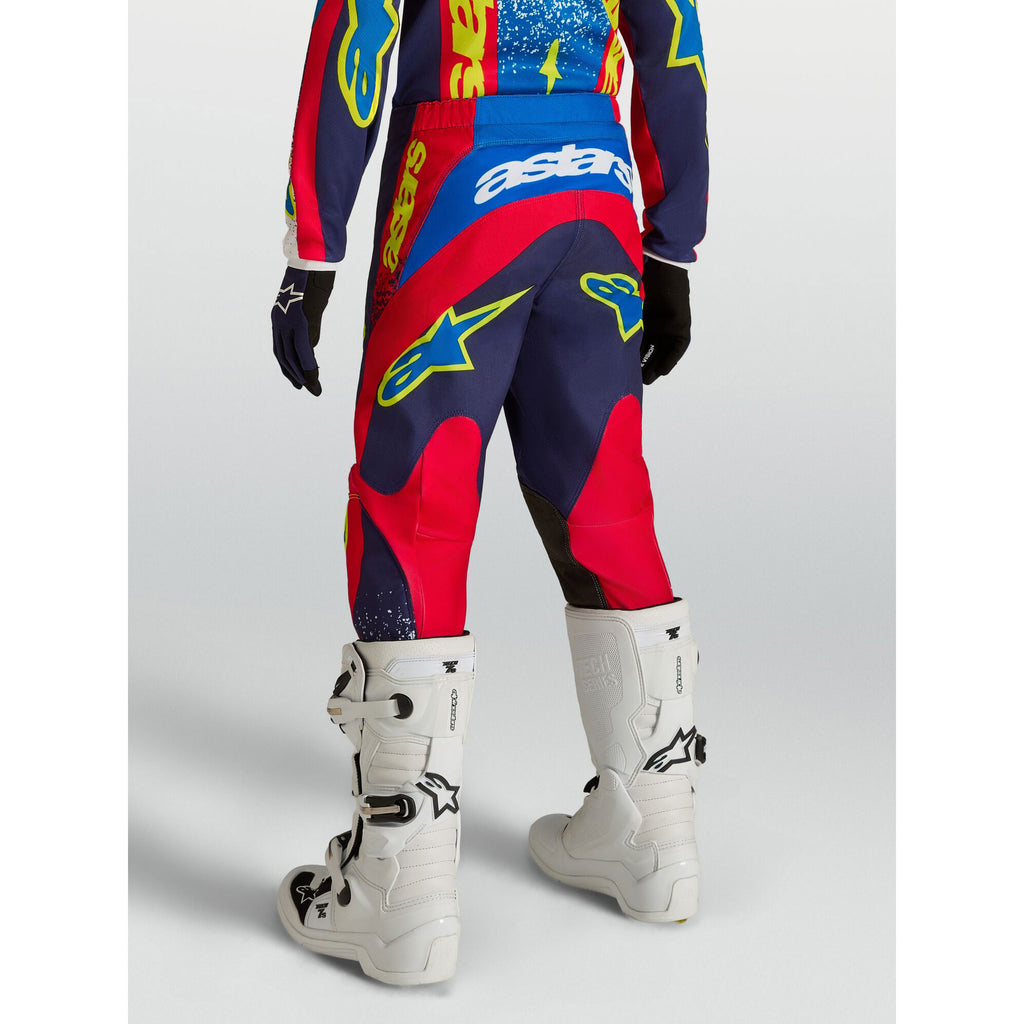 Alpinestars Youth Fluid DRAG MX Kit Deal (Blue Navy/Fire Red/White)