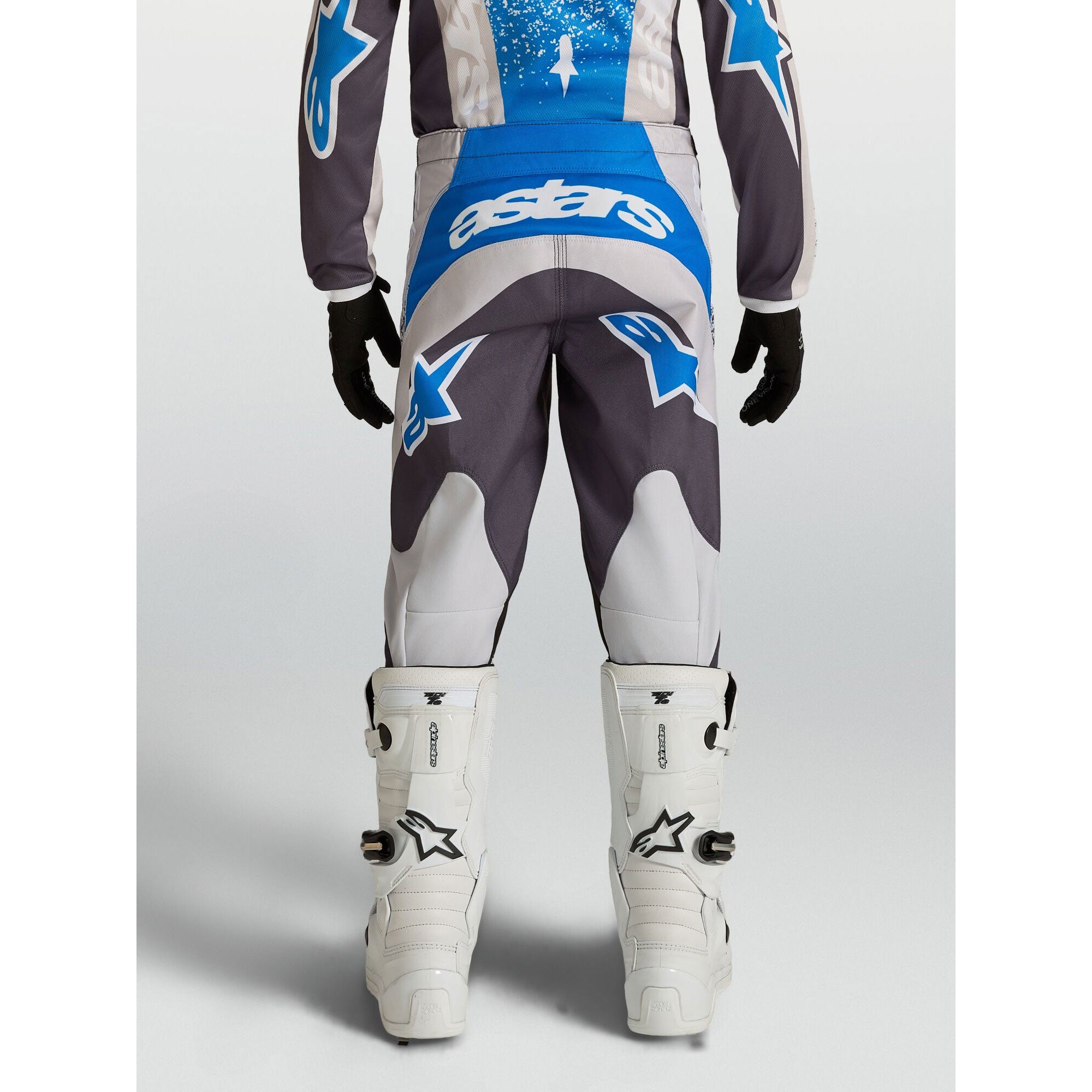 Alpinestars Youth Fluid DRAG MX Kit Deal (Graystone/Light Lilac/UCLA Blue)