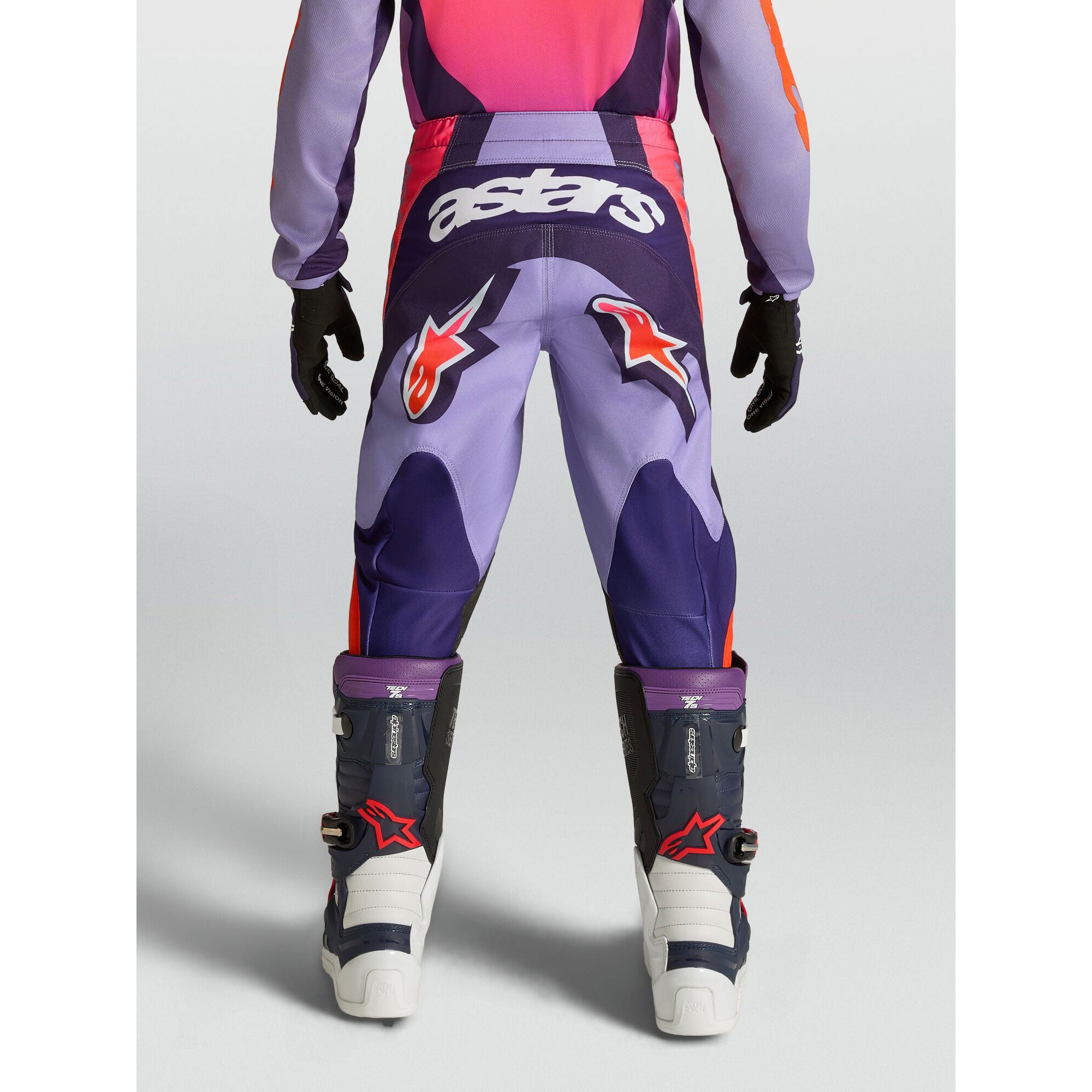 Alpinestars Youth Fluid HUNT MX Kit Deal (Light Violet/Deep Purple/Pink Fluo)