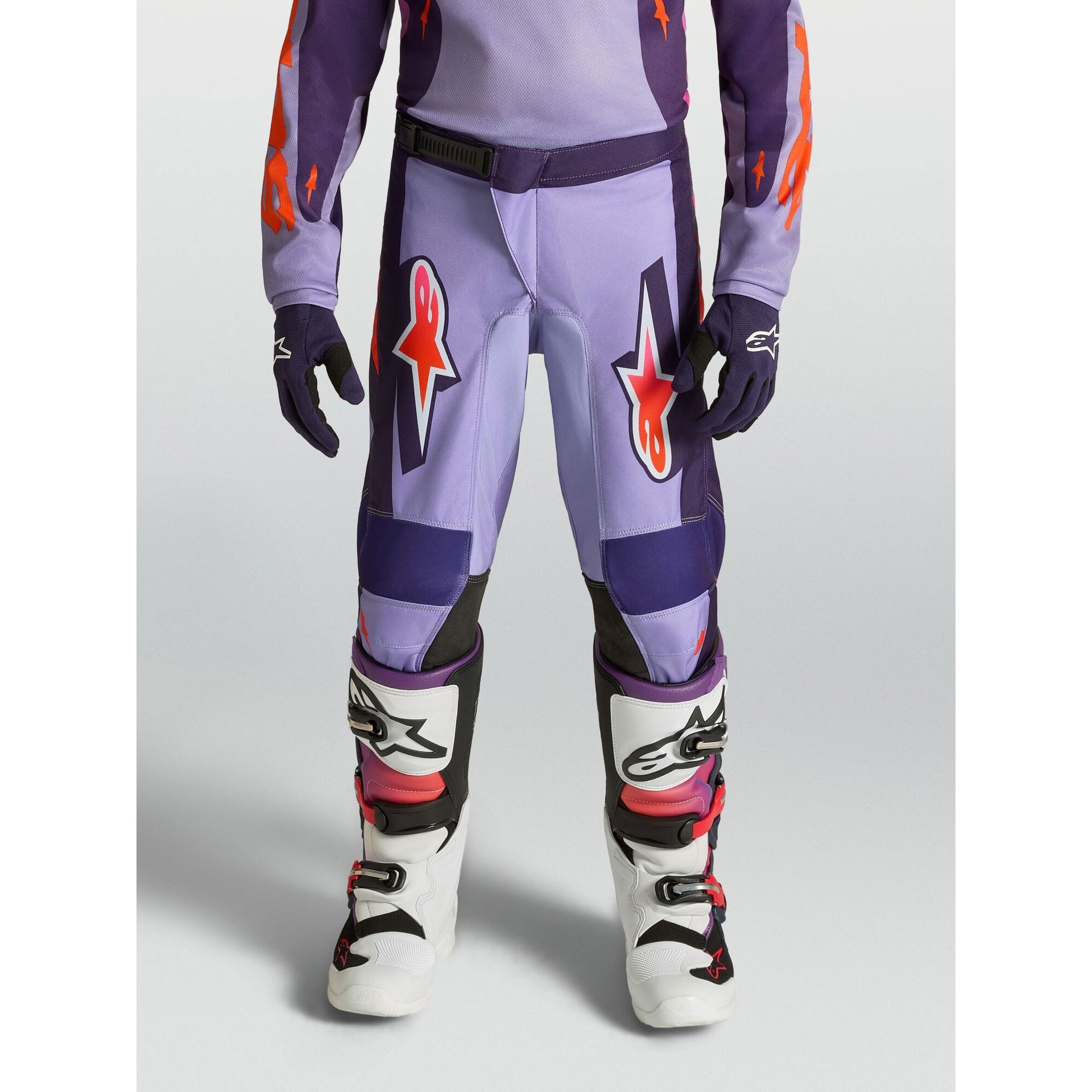 Alpinestars Youth Fluid HUNT MX Pants (Light Violet/Deep Purple/Pink Fluo)