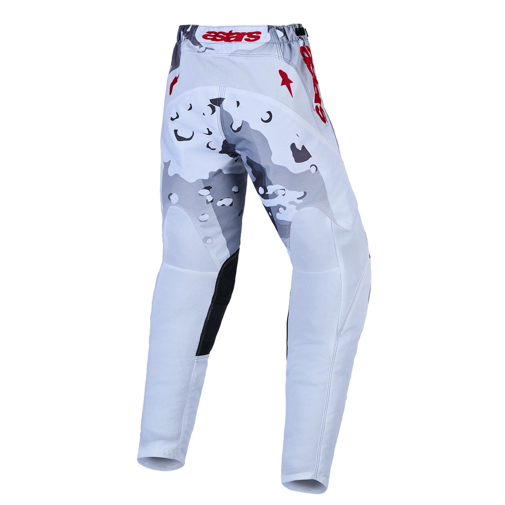 Alpinestars Youth Fluid LONE MX Pants (Grey Camo/White/Fire Red)
