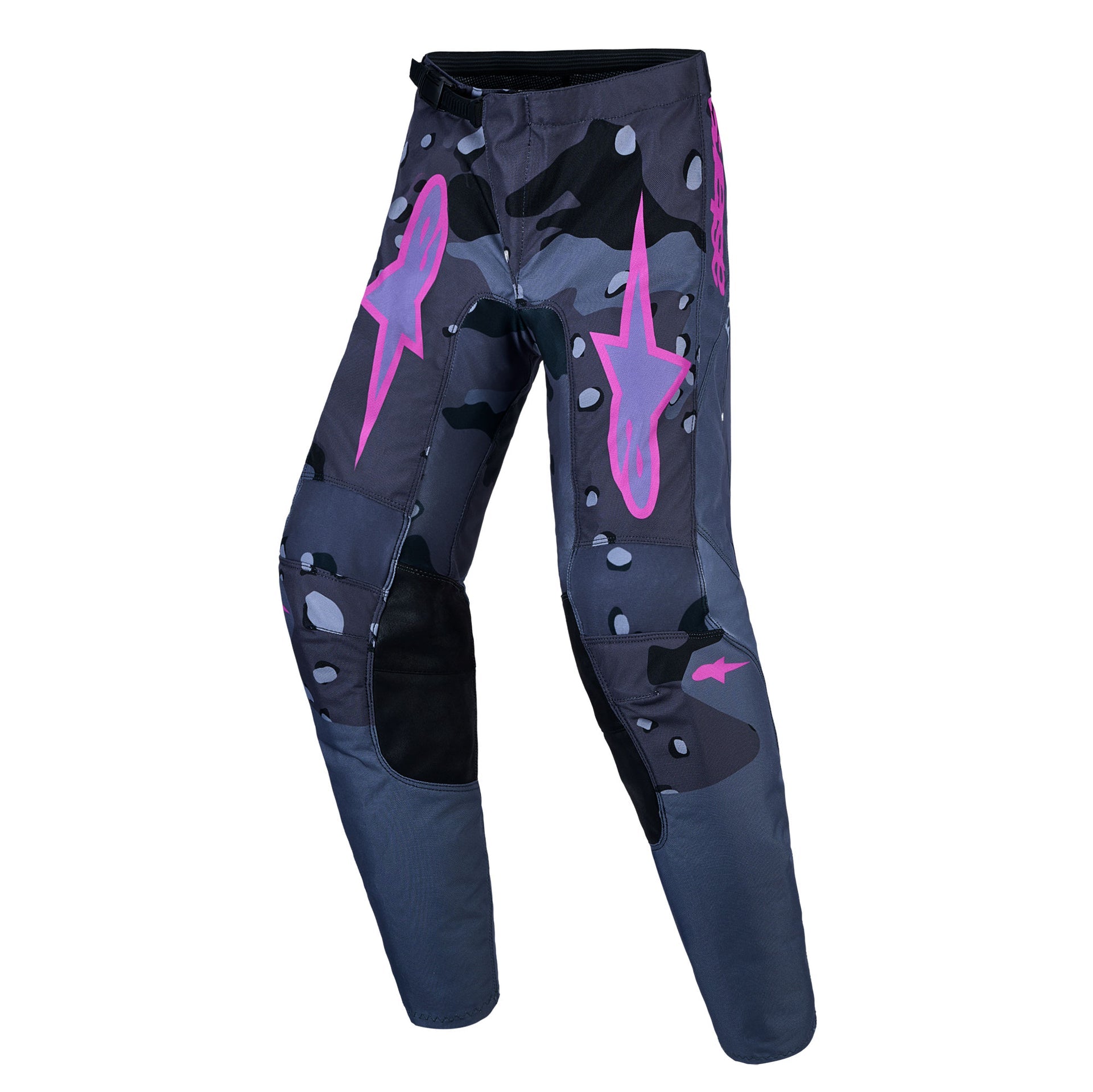 Alpinestars Youth Fluid LONE MX Pants (Grey Camo/Purple)
