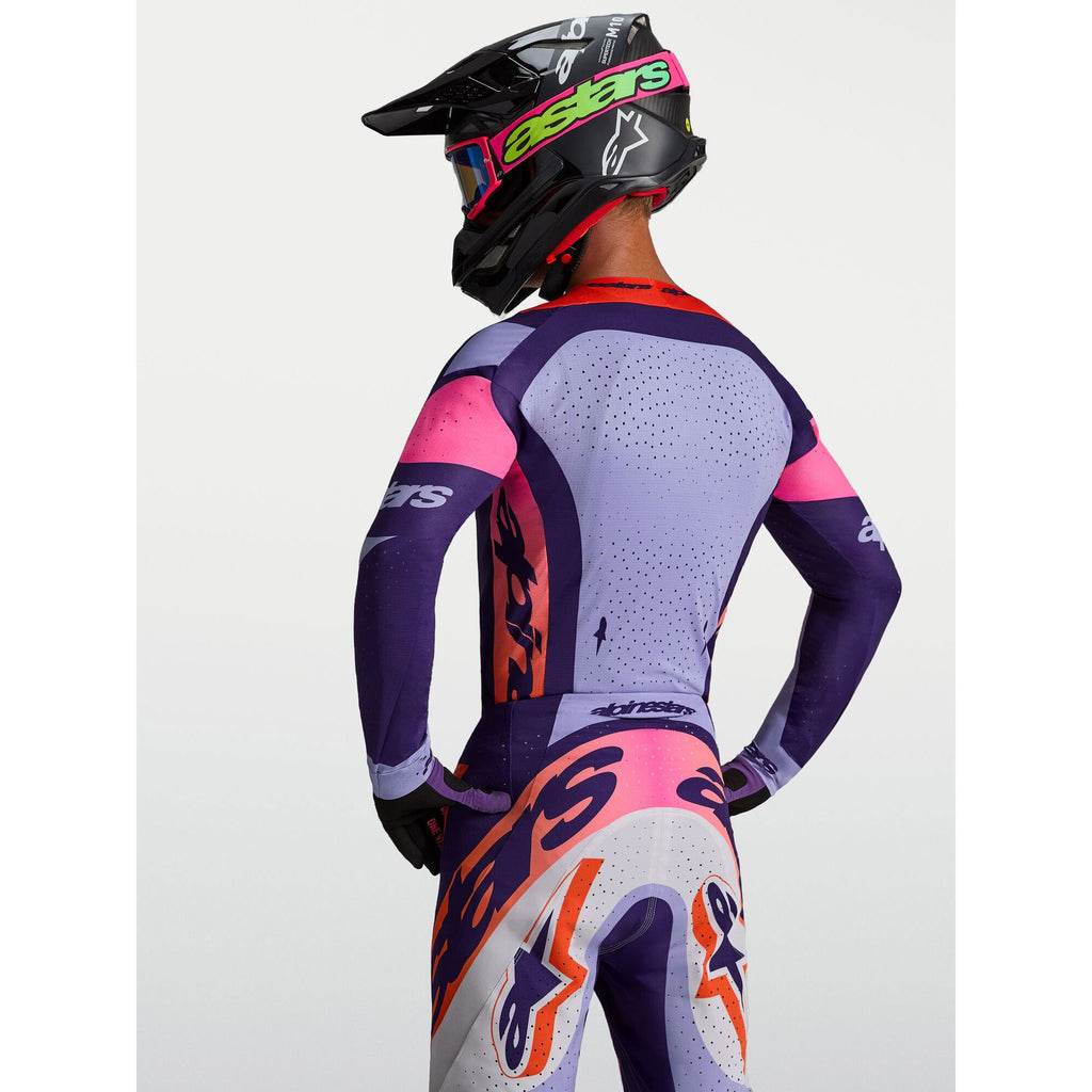 Alpinestars SuperTech DYNA MX Kit Deal (Light Violet/Deep Purple/Pink Fluo)