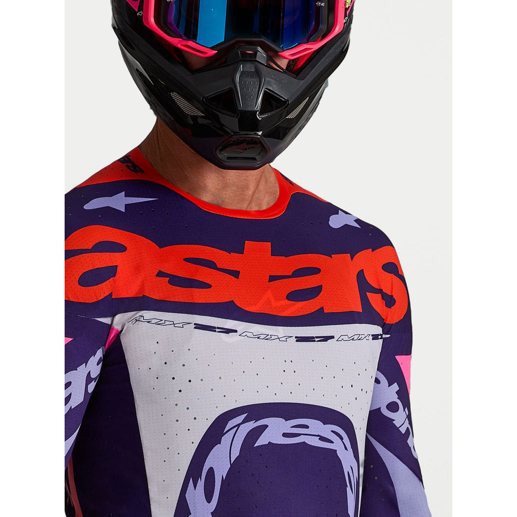Alpinestars SuperTech DYNA MX Kit Deal (Light Violet/Deep Purple/Pink Fluo)