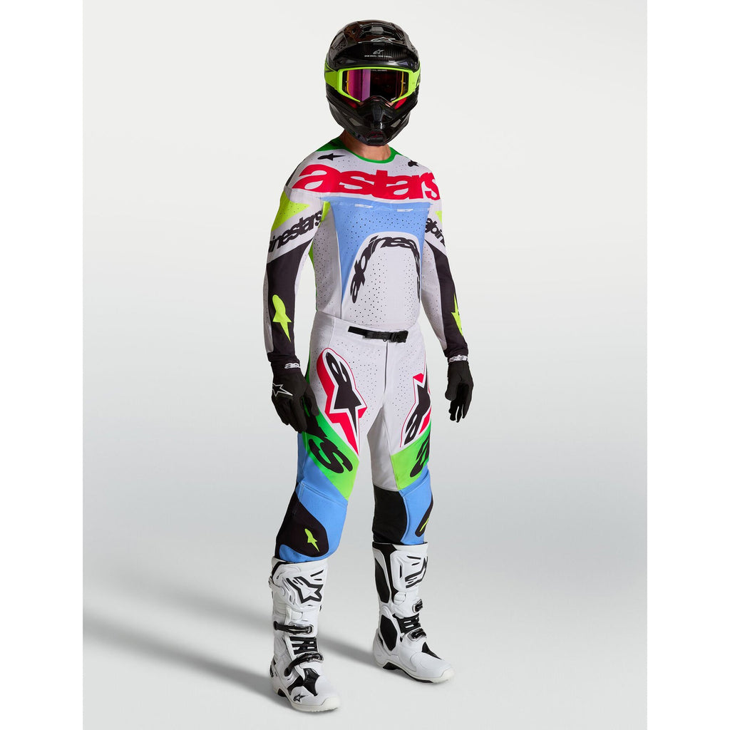 Alpinestars Supertech DYNA MX Jersey (Light Lilac/Green Fluo/Black)
