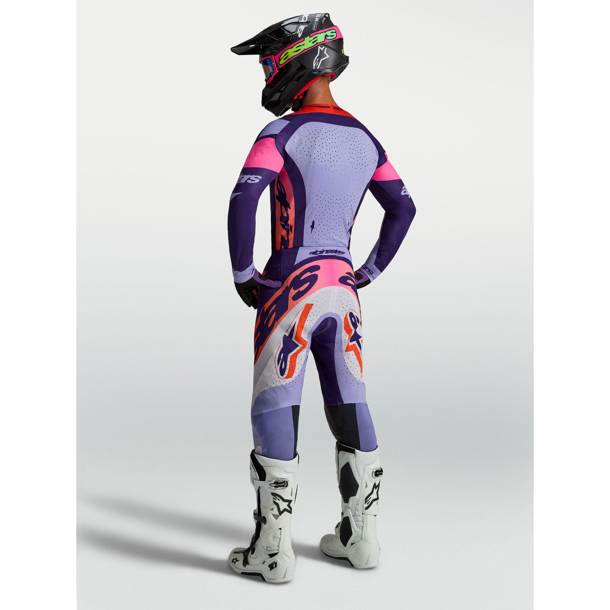 Alpinestars SuperTech DYNA MX Kit Deal (Light Violet/Deep Purple/Pink Fluo)