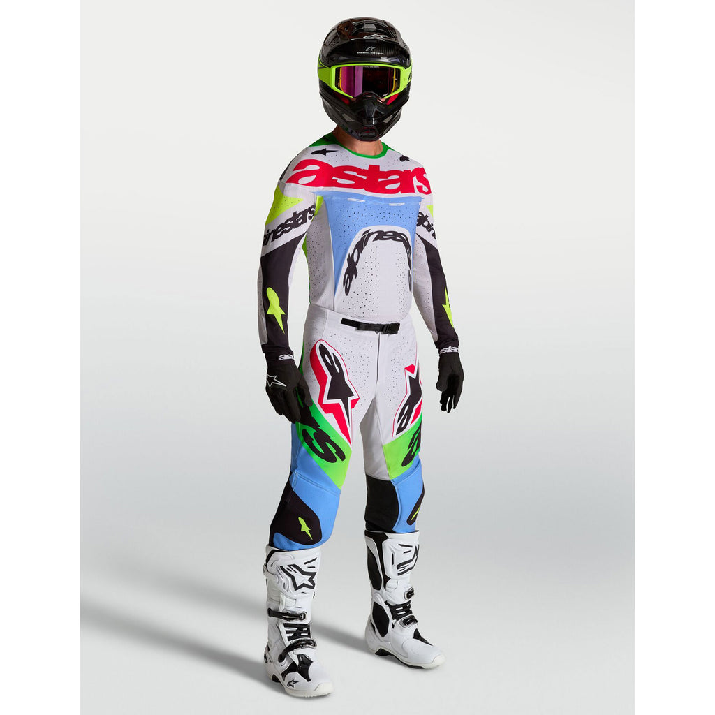 Alpinestars SuperTech DYNA Gear Set (Light Lilac/Green Fluo/Black)