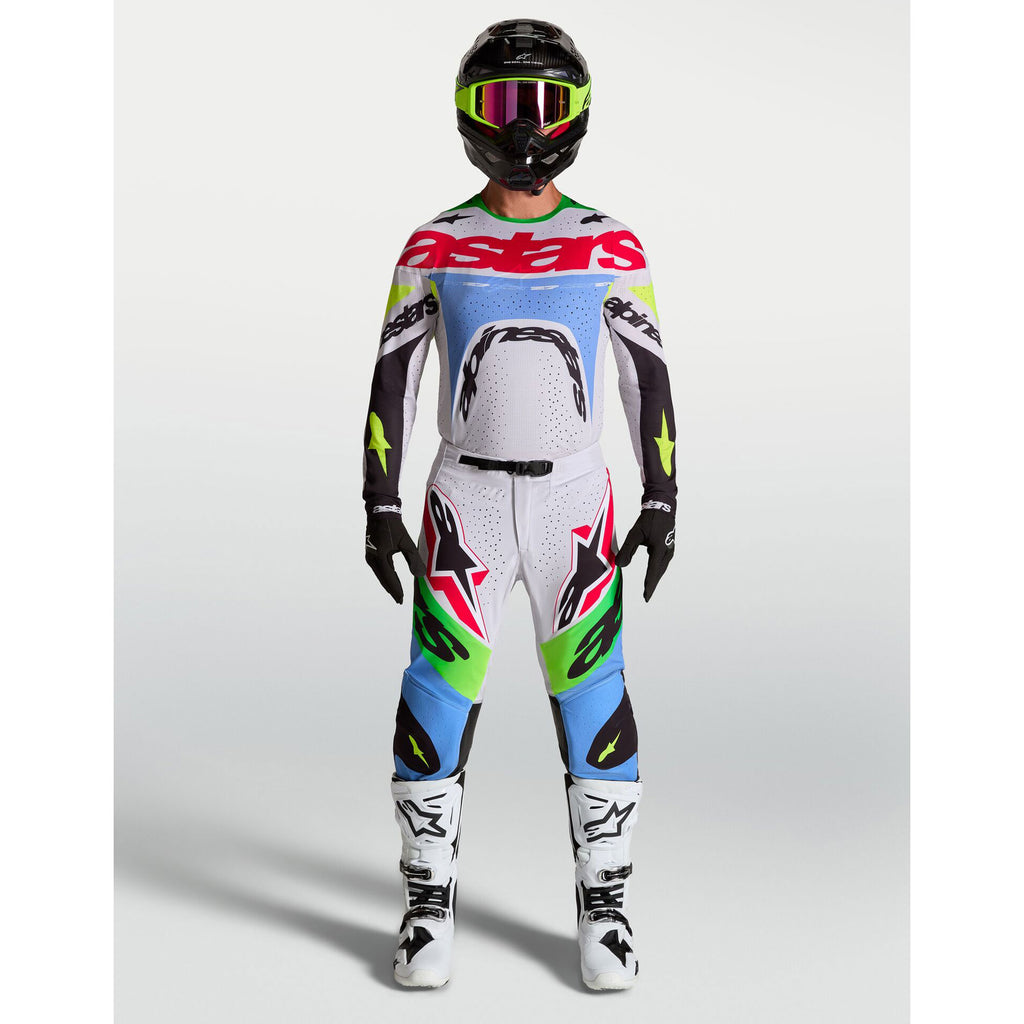 Alpinestars SuperTech DYNA Gear Set (Light Lilac/Green Fluo/Black)