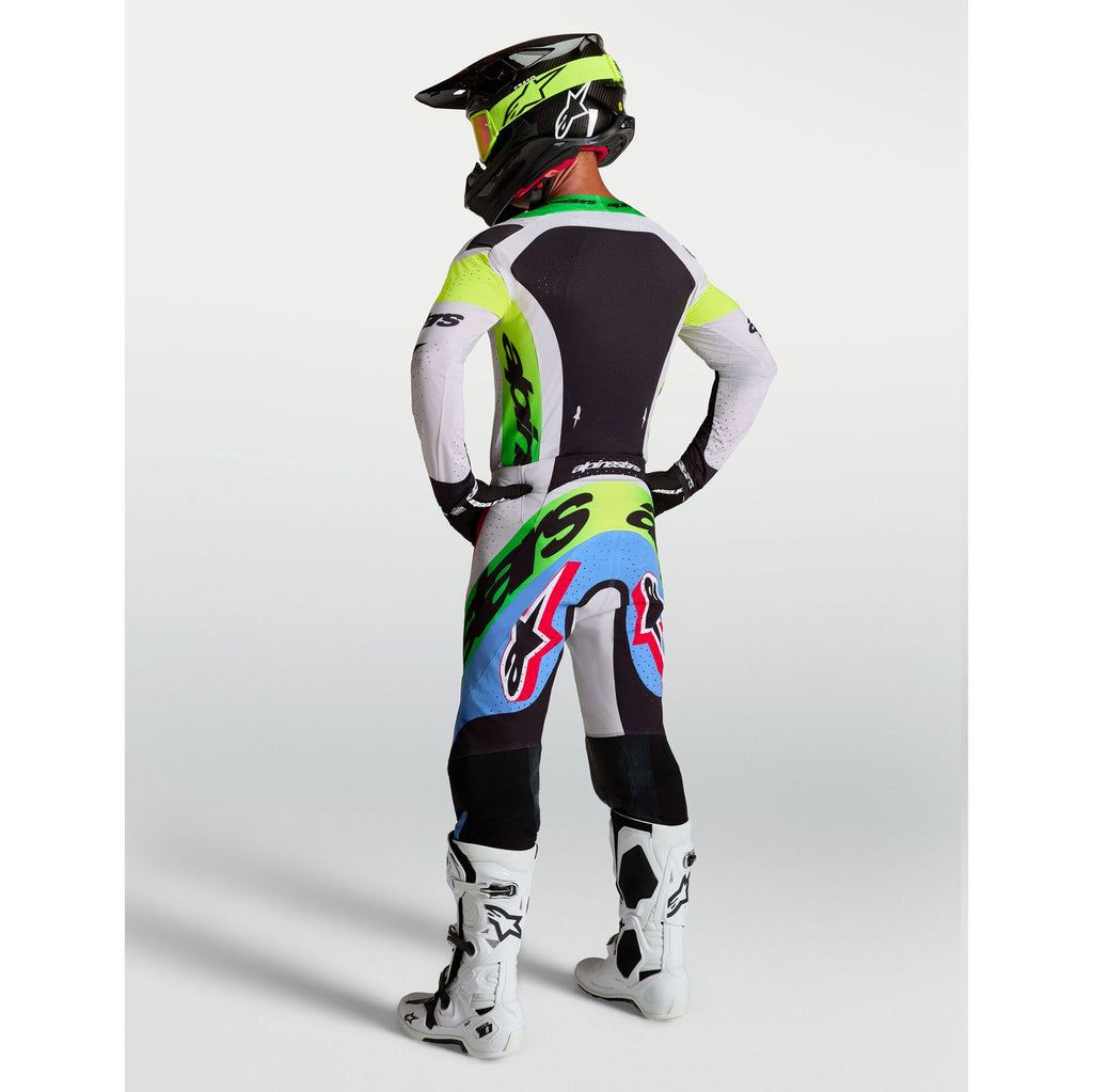 Alpinestars SuperTech DYNA Gear Set (Light Lilac/Green Fluo/Black)