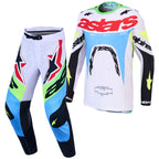 Alpinestars SuperTech DYNA Gear Set (Light Lilac/Green Fluo/Black)
