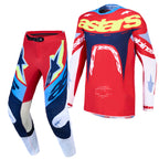 Alpinestars SuperTech DYNA MX Kit Deal (Fire Red/White/Navy Blue)
