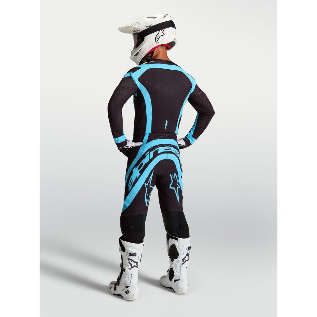 Alpinestars Supertech VESTA MX Jersey (Black/Turquoise)