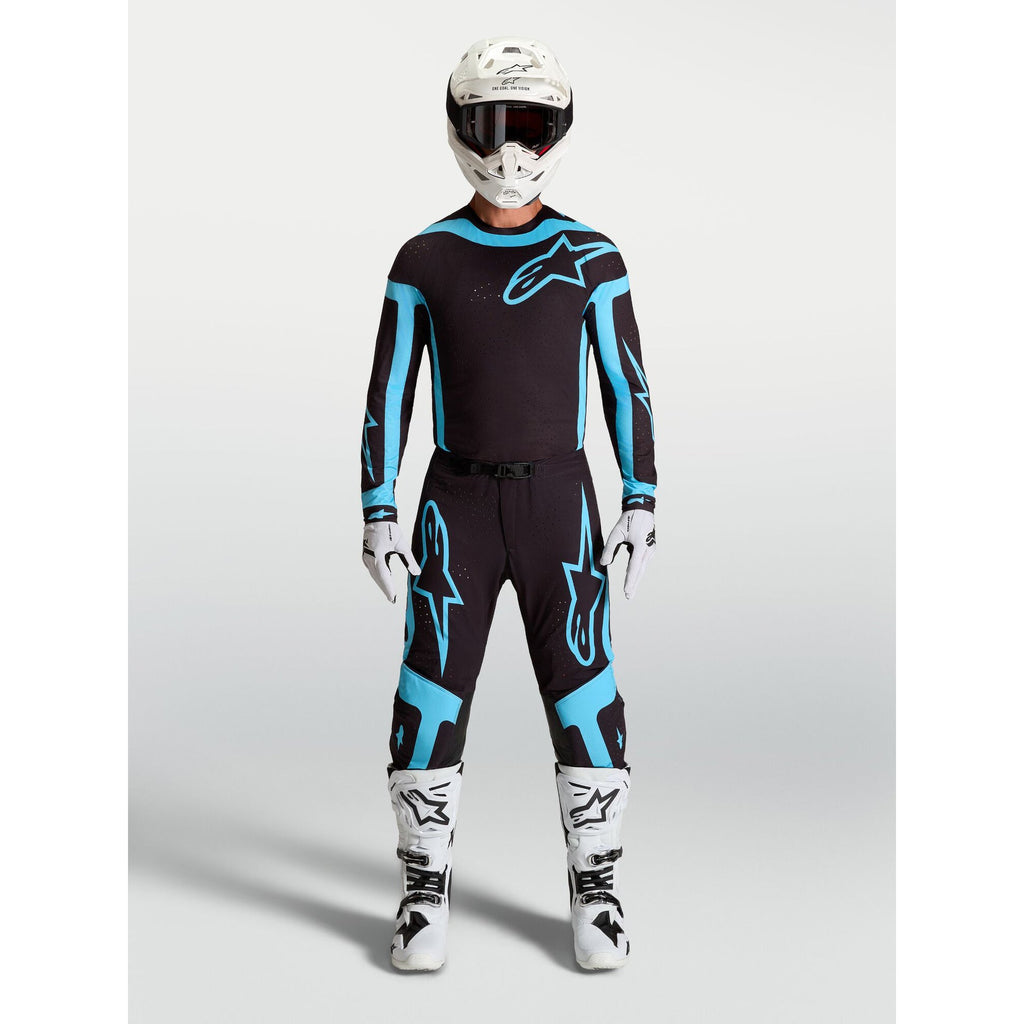 Alpinestars Supertech VESTA MX Jersey (Black/Turquoise)