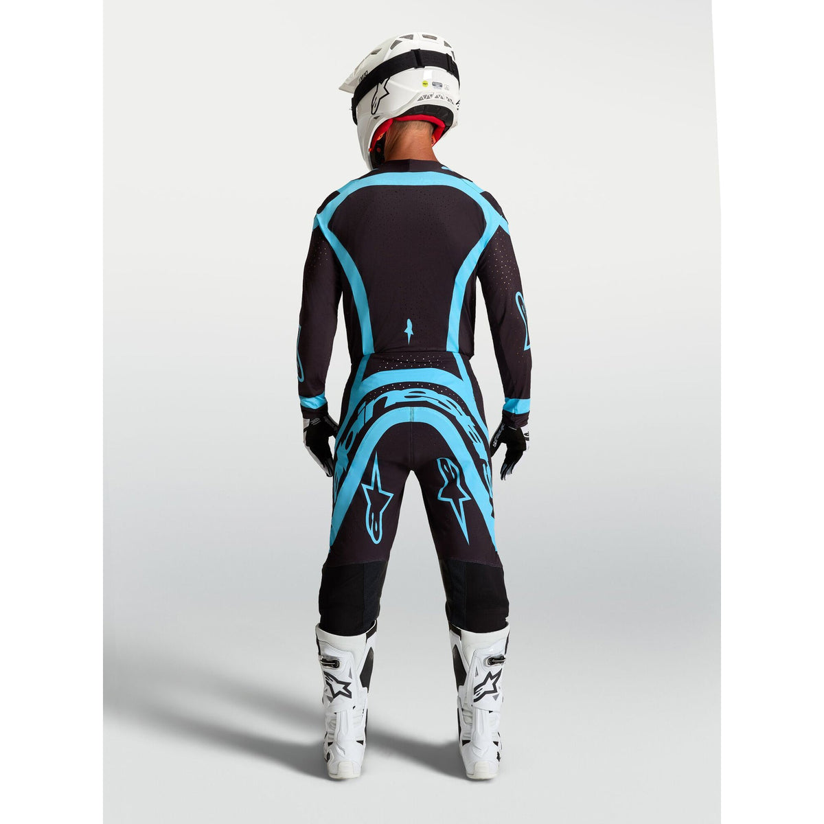 Alpinestars Supertech VESTA MX Jersey (Black/Turquoise)