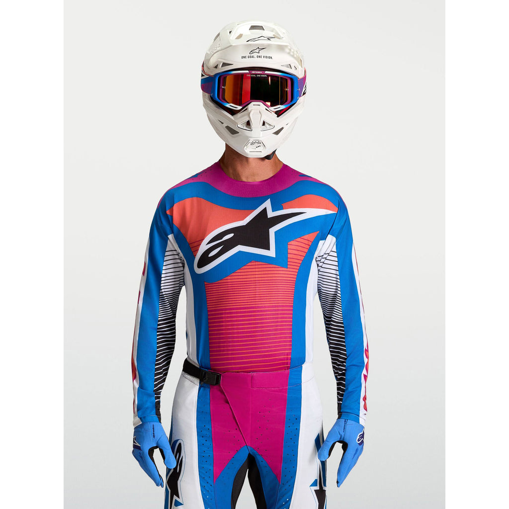 Alpinestars Techstar MAVEN MX Kit Deal (White/Hot Coral/Blithe Blue)