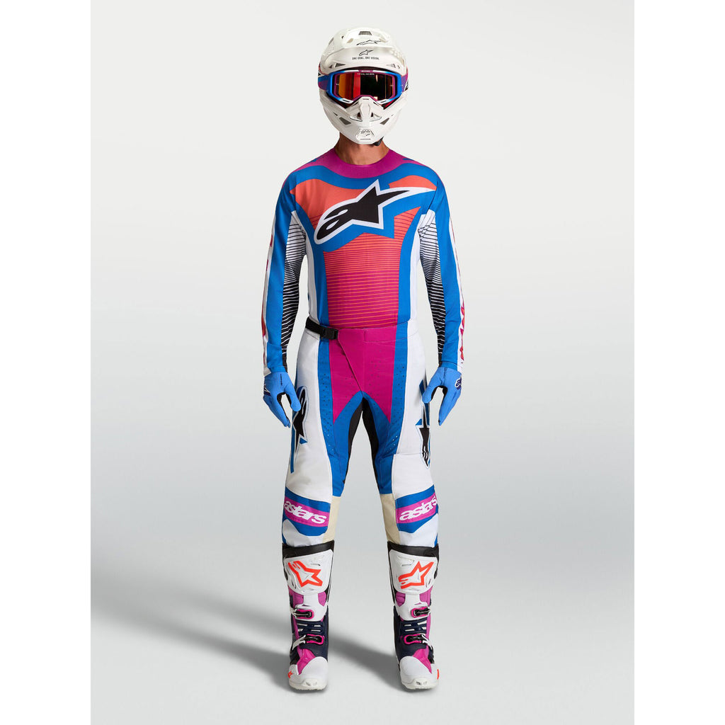Alpinestars Techstar MAVEN MX Kit Deal (White/Hot Coral/Blithe Blue)