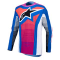 Alpinestars Techstar MAVEN MX Jersey (White/Hot Coral/Blithe Blue)