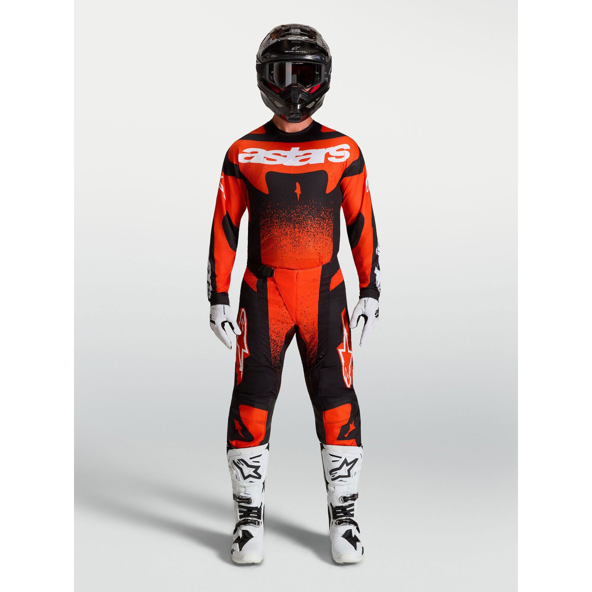 Alpinestars Techstar SWAN MX Kit Deal (Cardinal Red/Black/White)