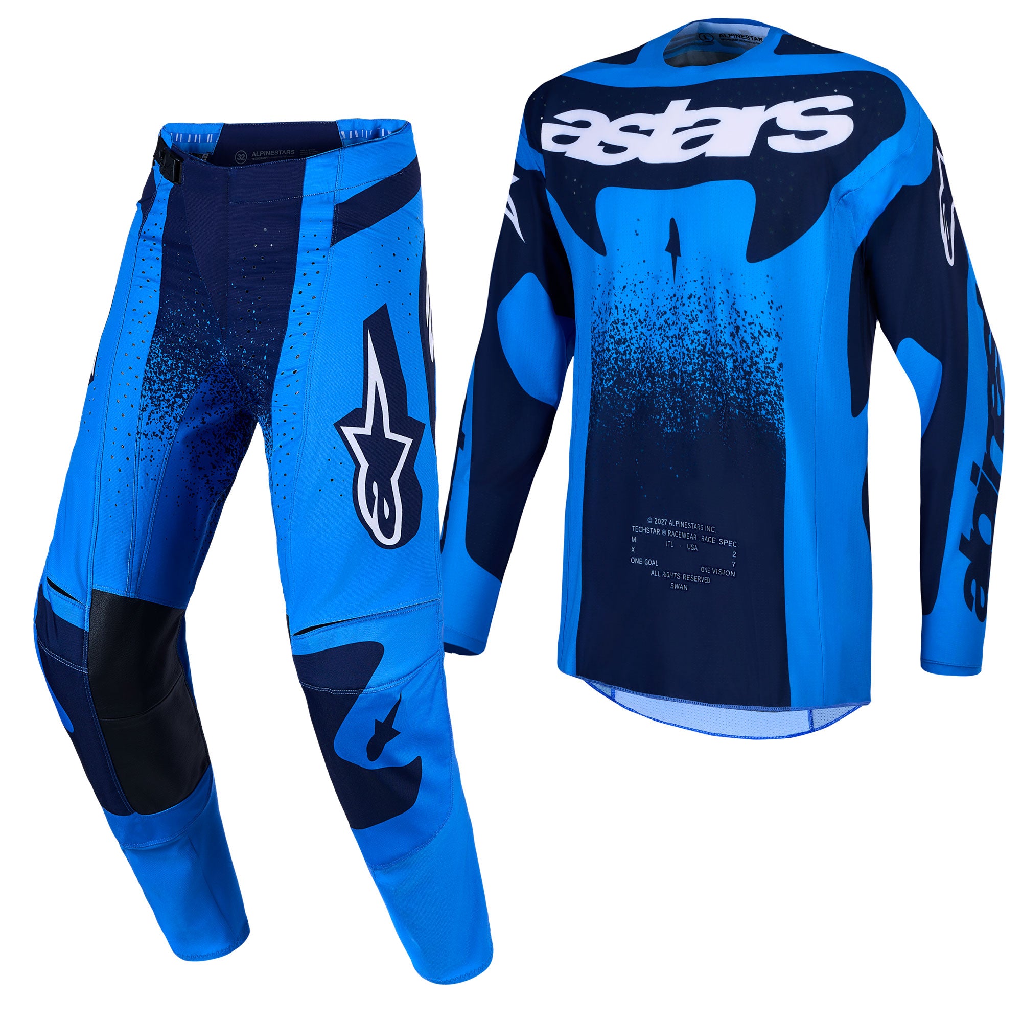 Alpinestars Techstar SWAN MX Kit Deal (UCLA Blue/Deep Blue)