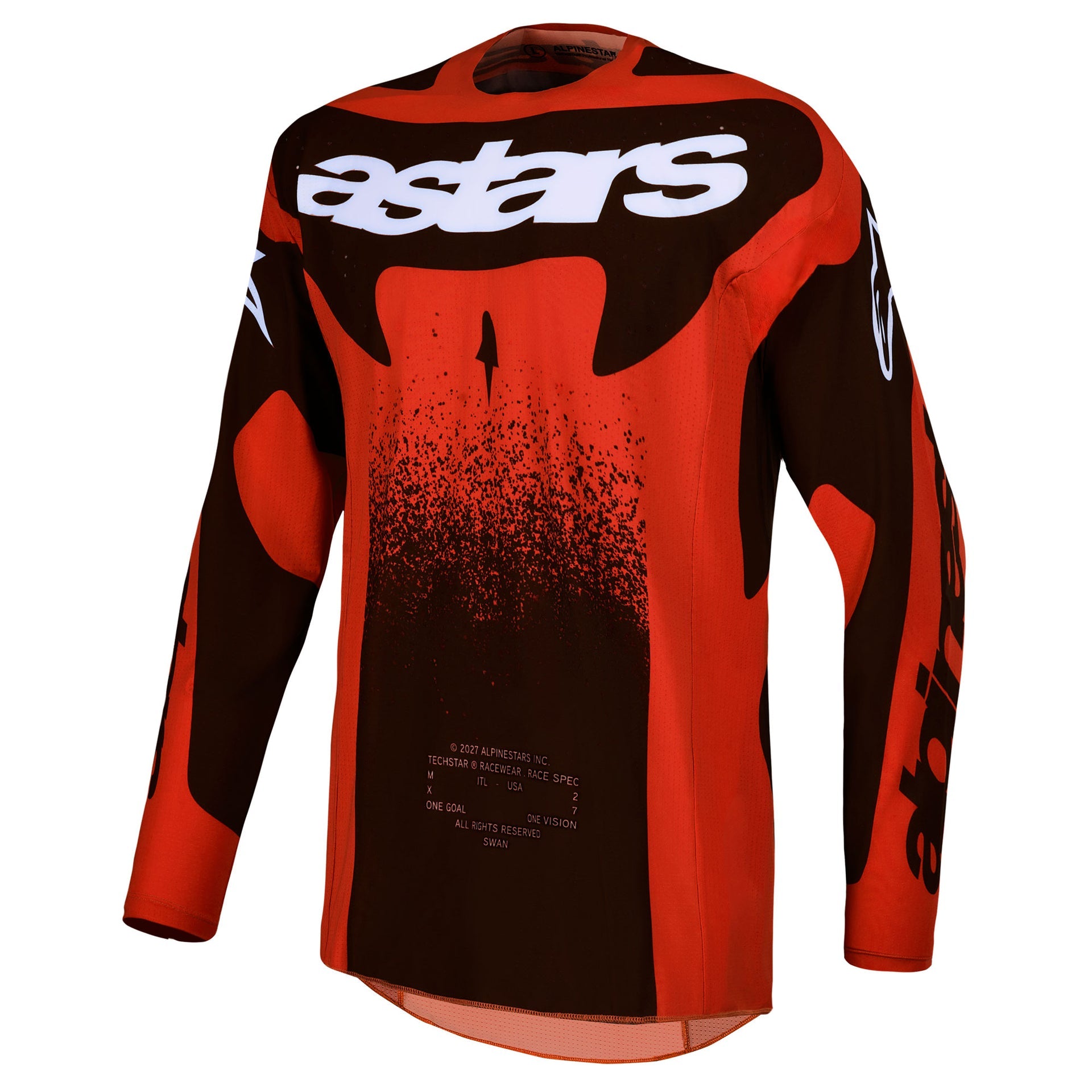 Alpinestars Techstar SWAN MX Jersey (Cardinal Red/Black/White)