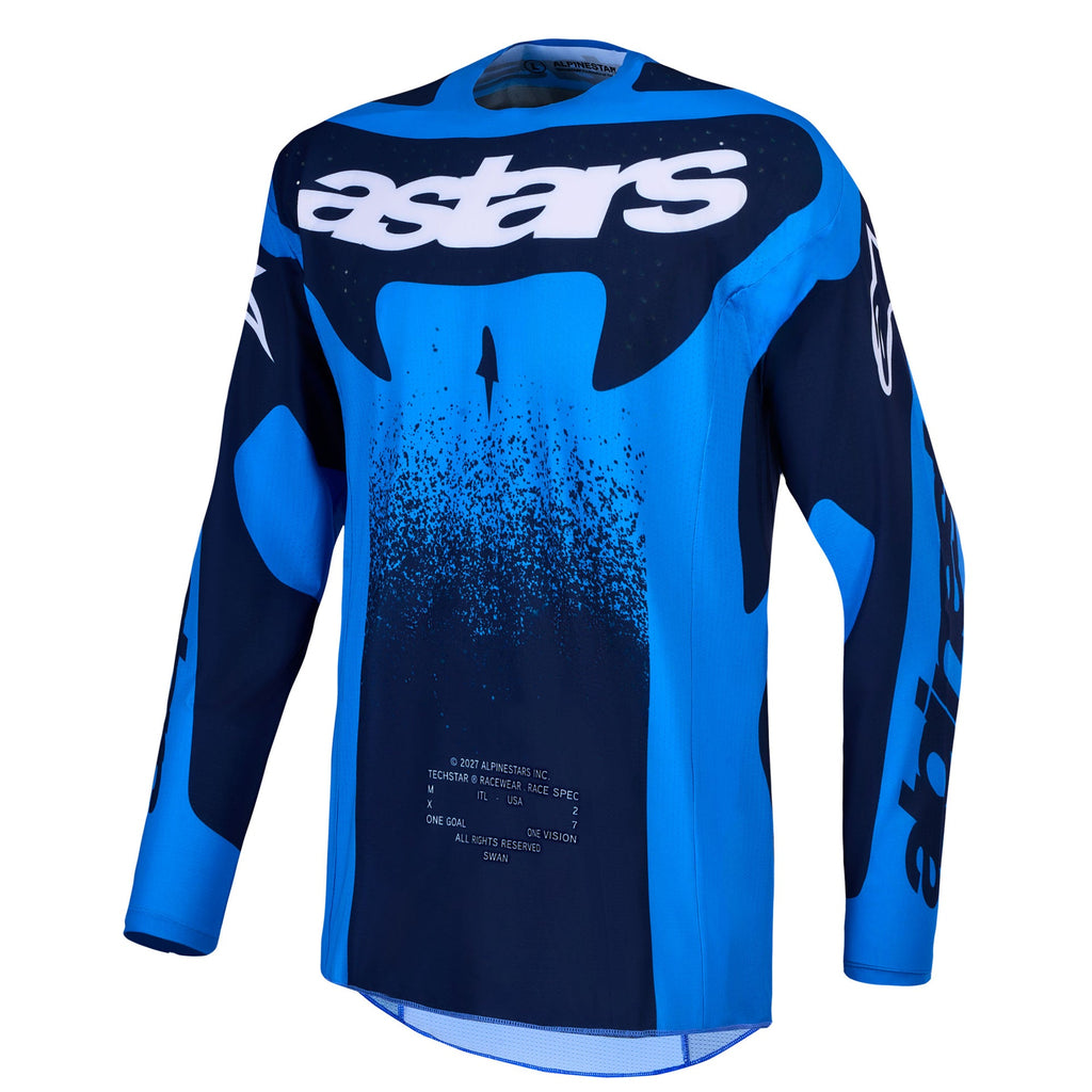 Alpinestars Techstar SWAN MX Jersey (UCLA Blue/Deep Blue)