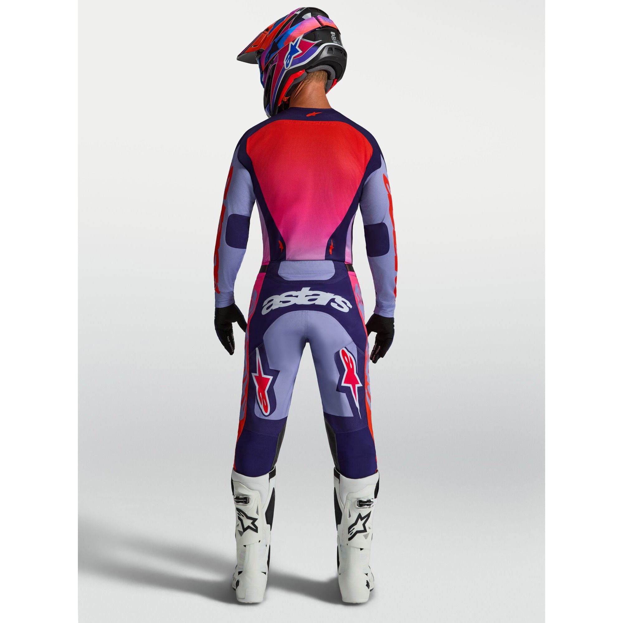 Alpinestars Racer AIR HUNT MX Kit Deal (Light Violet/Deep Purple/Pink Fluo)