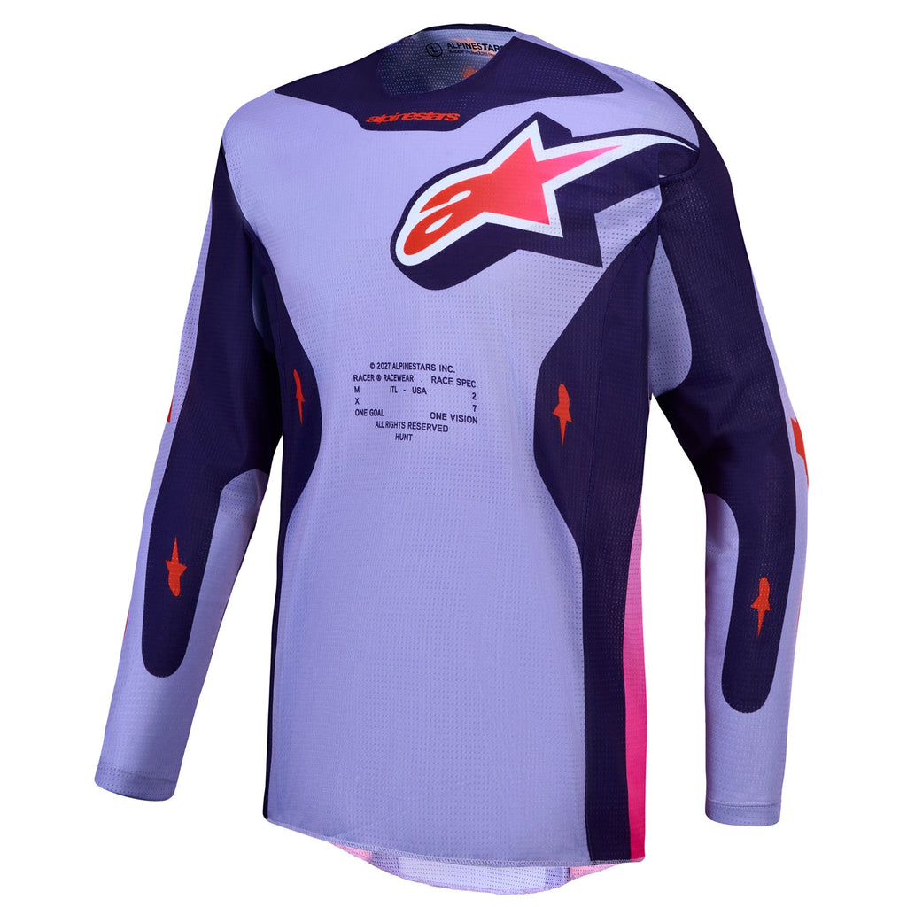 Alpinestars Racer AIR HUNT MX Jersey (Light Violet/Deep Purple/Pink Fluo)