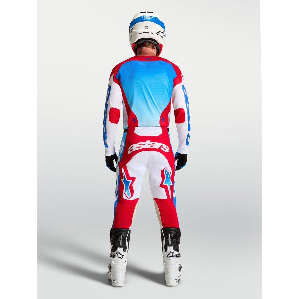 Alpinestars Racer HUNT MX Jersey (White/Fire Red/Ucla Blue)