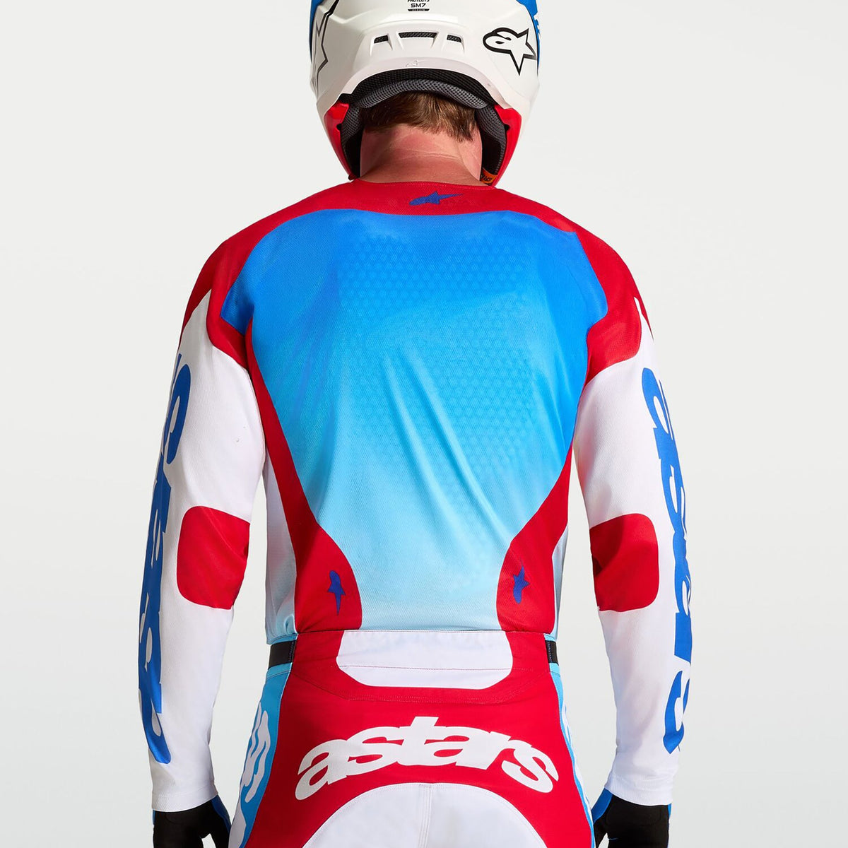 Alpinestars Racer HUNT MX Jersey (White/Fire Red/Ucla Blue)