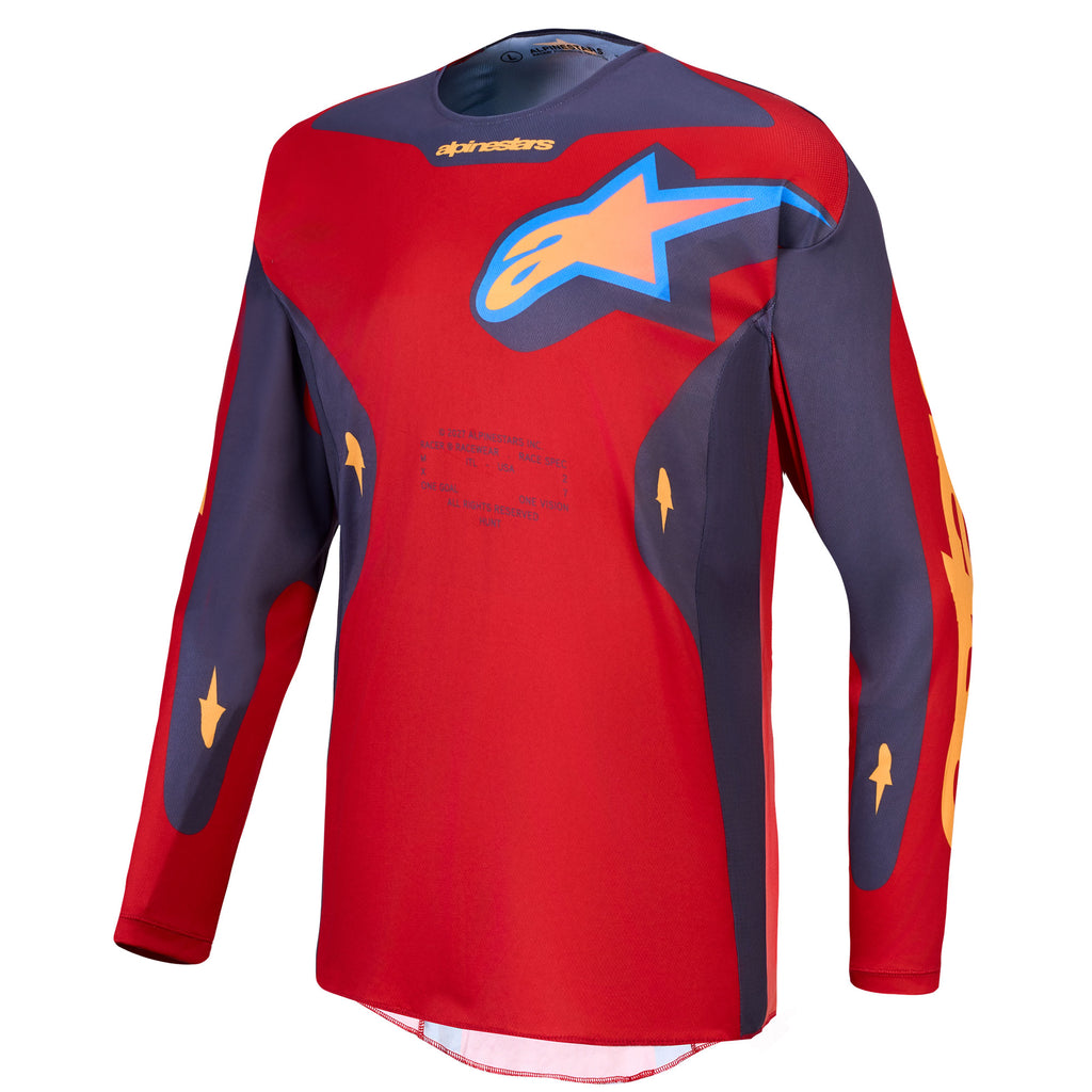 Alpinestars Racer HUNT MX Kit Deal (Fire Red/Graystone/Hot Coral)