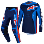 Alpinestars Racer HUNT MX Kit Deal (Strong Blue/Deep Blue/Fire Red)
