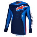 Alpinestars Racer HUNT MX Jersey (Strong Blue/Deep Blue/Fire Red)