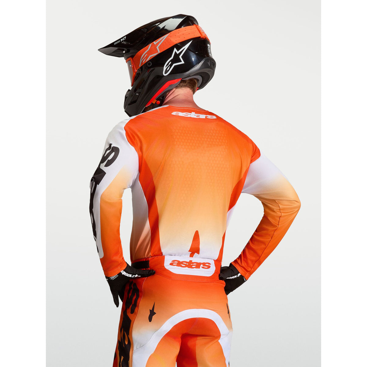 Alpinestars Racer AMBER MX Gear Set (Cardinal Red/Light Lilac/Black)