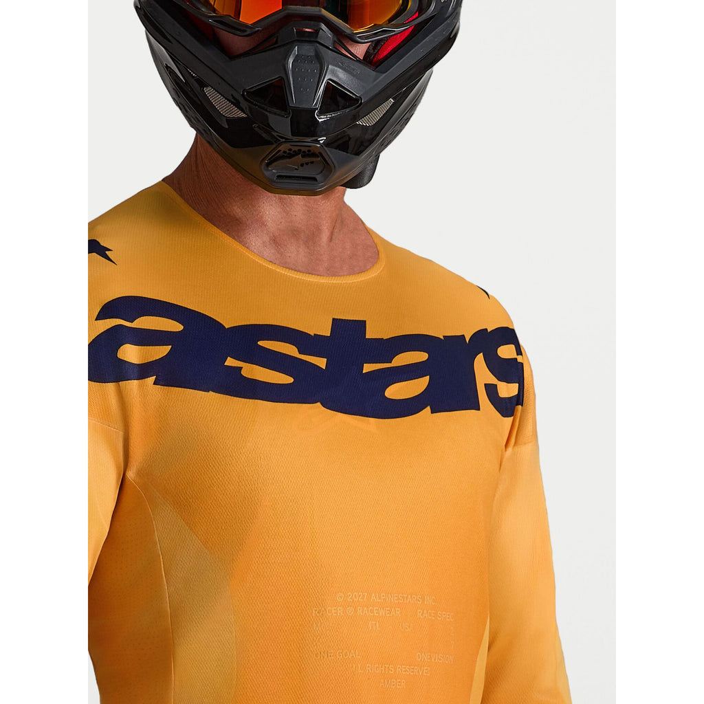 Alpinestars Racer AMBER MX Kit Deal (Orange/Gold/Deep Blue)