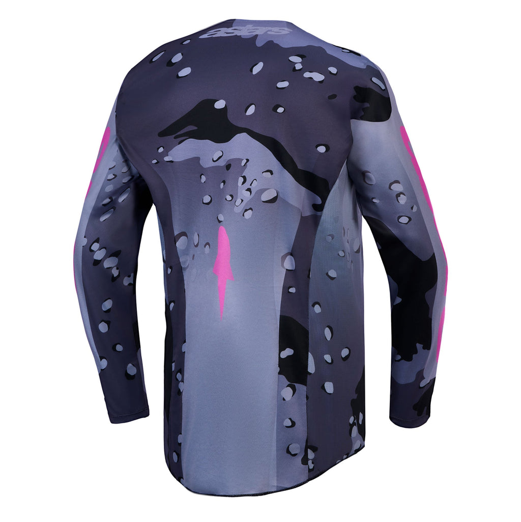 Alpinestars Youth Fluid LONE MX Jersey (Grey Camo/Purple)
